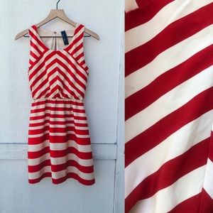 Blue Rain Striped Dress